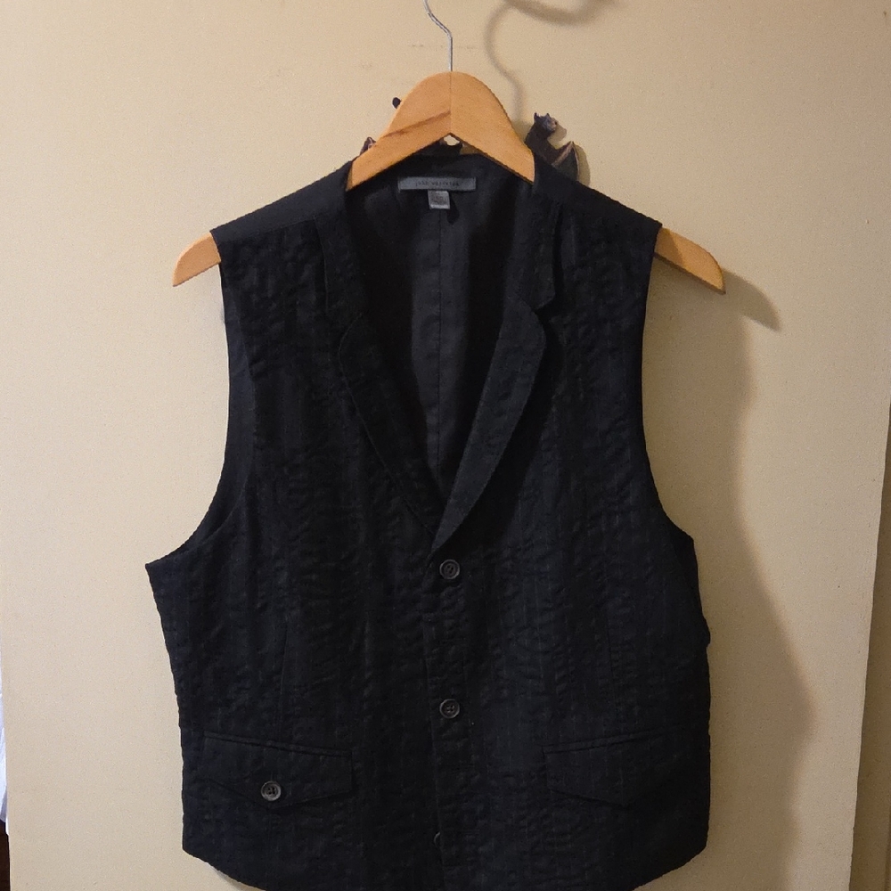 John Varvatos Black Vest
